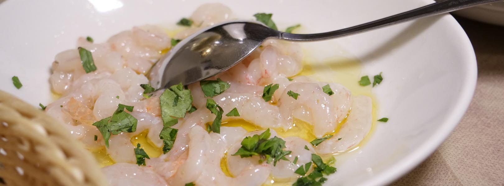 Trattoria di pesce a Catania - gamberi marinati