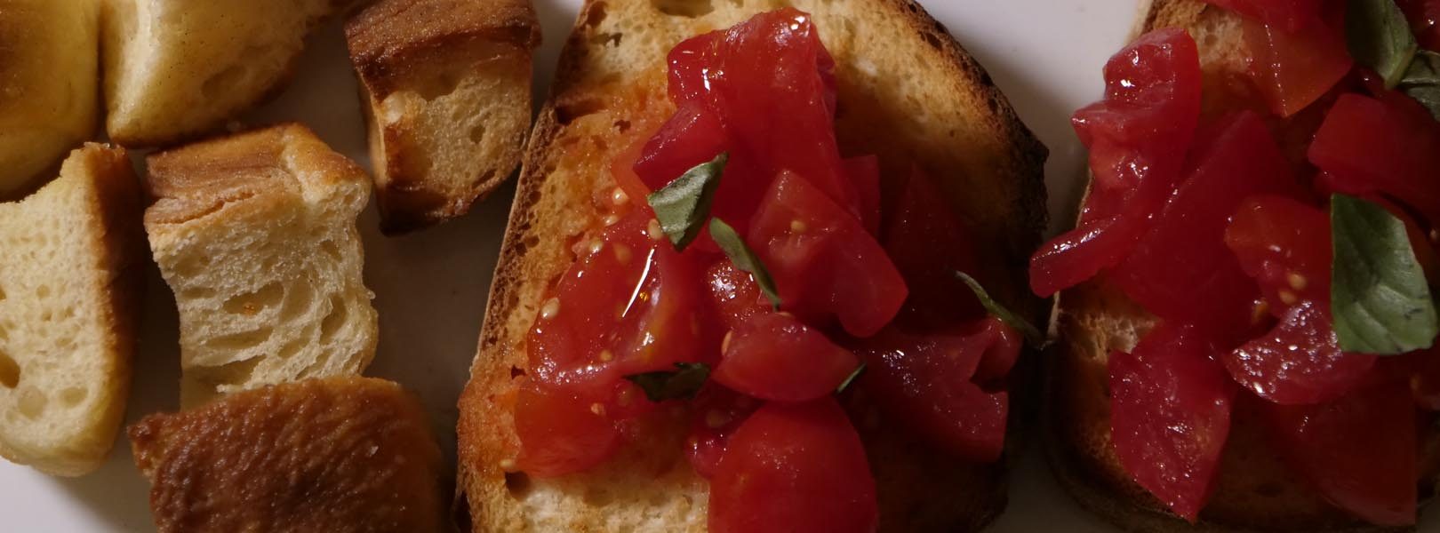 Trattoria di pesce a Catania - bruschette